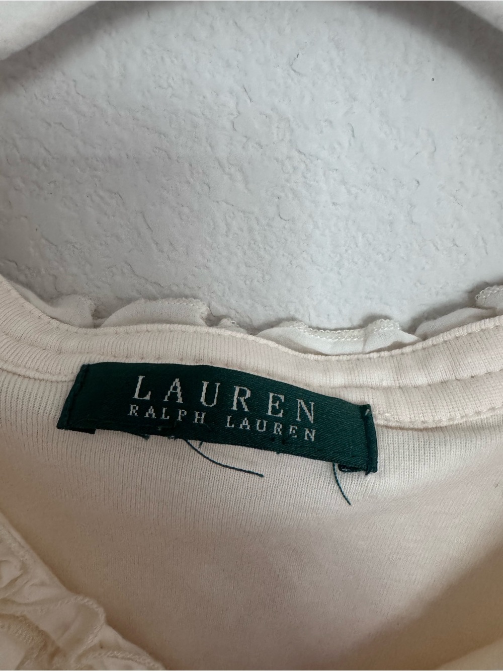 Ralph Lauren Ruffle Neck Top - Picture 2 of 3